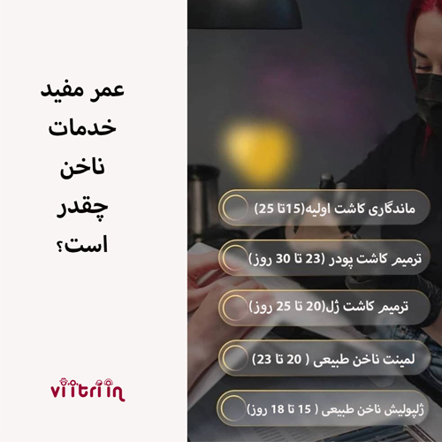 ماندگاری کاشت ناخن