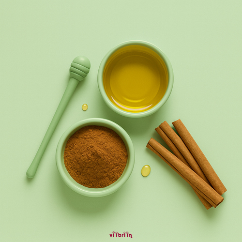 ماسک عسل دارچین روش خانگی رفع جای جوش